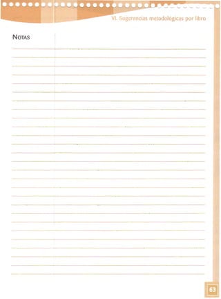 -----------
NOTAS 

VI. Sugerencias metodológicas por libro
'· I-'-~--~------~~--------~
,
------ -------~--~-~----------------
~-----_ ..- - -- - - -- _ --­
- - ---.__._----- ­
._---- --_ . ',.~.-----------
---_._.,------------­
~ ----_._----._,- ------------------
----------+--------------------------­
--_._-_.----------­
---_._- - ----- ----------­
~_ __ _ o _ _• _ _ _ • • _ _
.~------------------- --------------
_ _ _ _ 0 _ _ 0 _ , - _ _ _ _ _ _ _ _ _ _ _ _ __ _____.0 ••__ _ _ _ _ _ __ _
----'----0-_._ - - - - - .___ ._----------,------------------------­
,-----,-----,-------,---------------- ­
___ '0,_,_'_.0' _ __ _ _ _ _ _ _ _ _ _ ,
- - _ . _ _ _ .0._ _ _ _ _ -,,- - - - - - - ­
--------~ ---_._._---_._-- -------------------
 