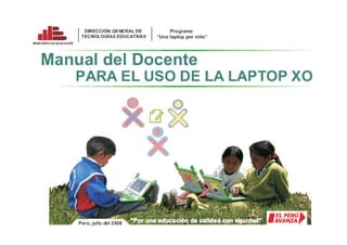 3
Programa ―Una laptop por niño‖
 