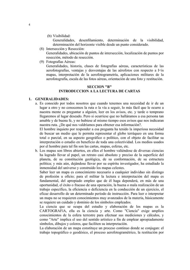 Manual de lectura de cartas Manual de lectura de cartas