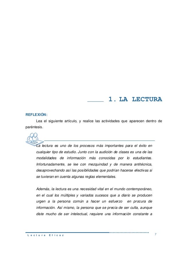 Manual De Lectura Efectiva Pdf
