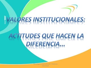 Tecnología e Informática IEC Profesora
Katia Pautt
 