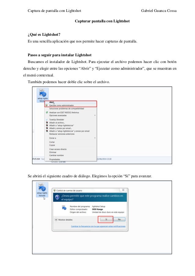 Tutorial Captura de Pantalla con Lightshot