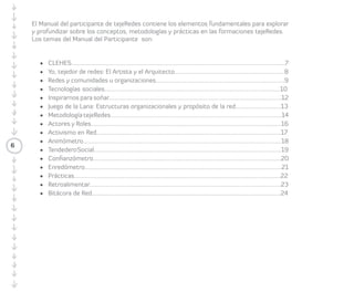 #3 
Manual 
del Articulador/a 
y del Participante 
 