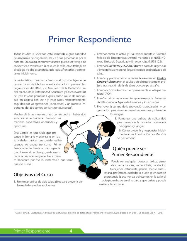 Manual del primer respondiente,DCRUE BOGOTA.