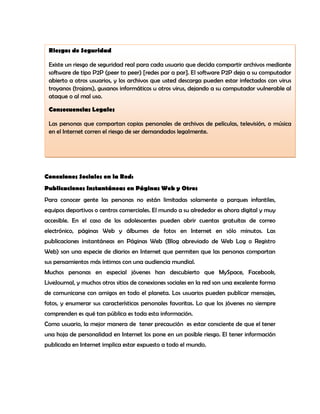 Manual del uso adecuado de la web