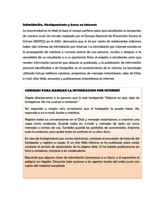 Manual del uso adecuado de la web