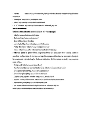 Manual del uso adecuado de la web