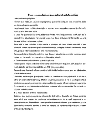Manual del uso adecuado de la web