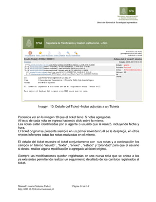 Manual del usuario del sistema otrs spygi-v2.0 | PDF