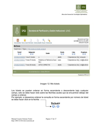 Manual del usuario del sistema otrs spygi-v2.0 | PDF