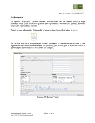 Manual del usuario del sistema otrs spygi-v2.0 | PDF