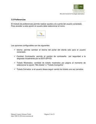 Manual del usuario del sistema otrs spygi-v2.0 | PDF