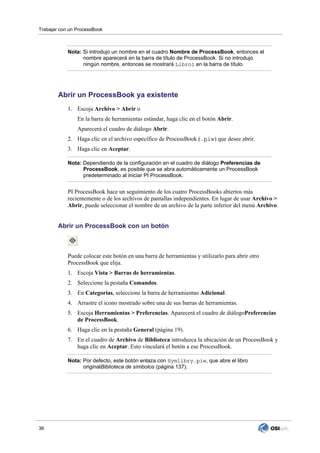 Manual del usuario de pi process book versión 3.1 | PDF