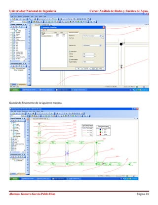 Watercad Interface Manual del water cad practica1 | PDF