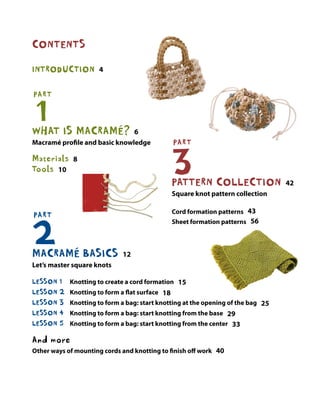Mastering Macrame: A Comprehensive Book for Knots, Bags, Patterns
