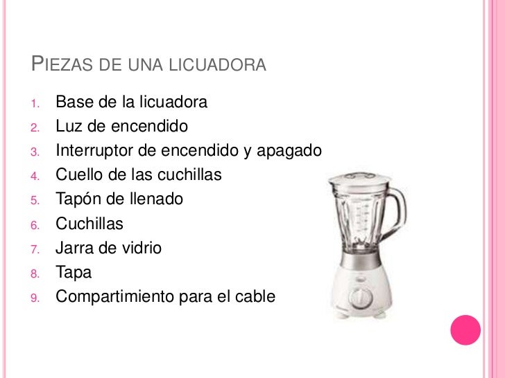Manual de mantenimientode una licuadora