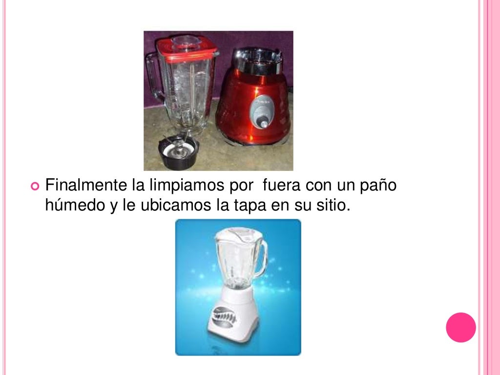 Manual de mantenimientode una licuadora