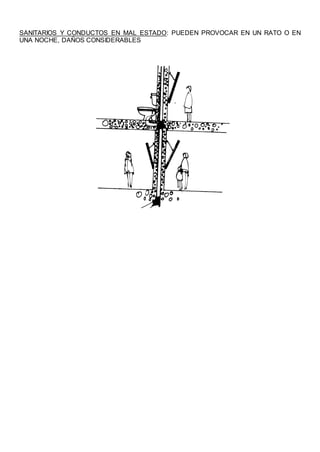 SANITARIOS Y CONDUCTOS EN MAL ESTADO: PUEDEN PROVOCAR EN UN RATO O EN
UNA NOCHE, DAÑOS CONSIDERABLES
 