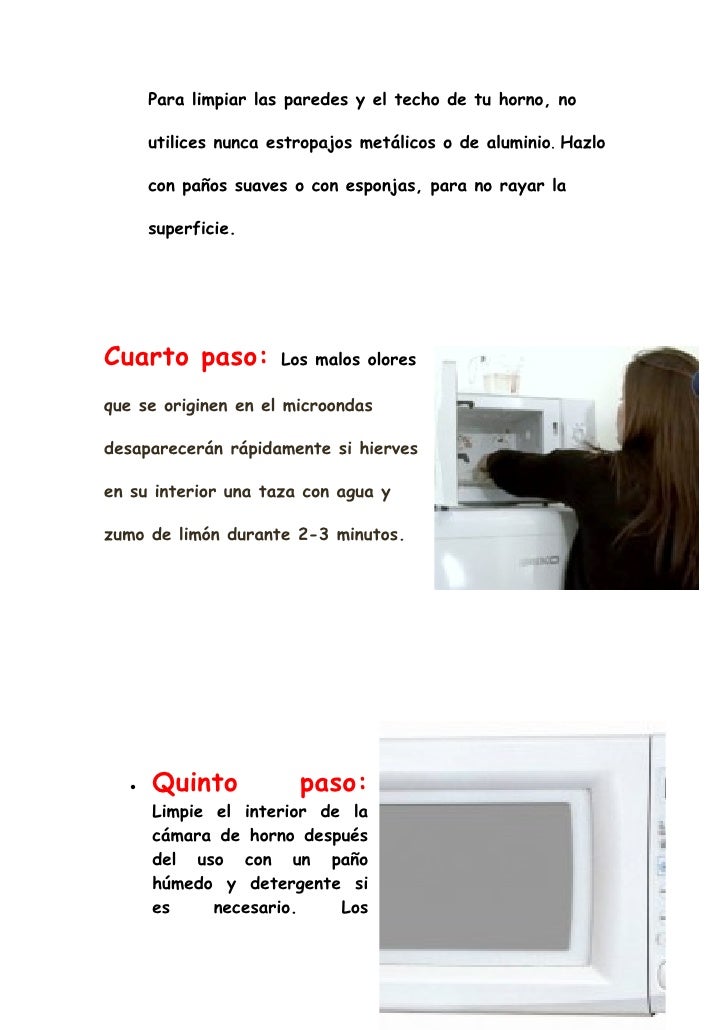 Manual de mantenimiento preventivo de un microondas