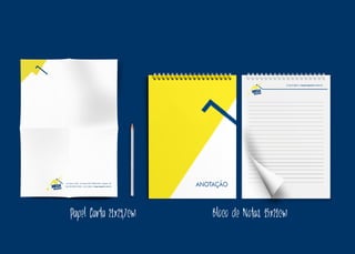 Papel Carta 21x29,7cm Bloco de Notas 15x21cm
 