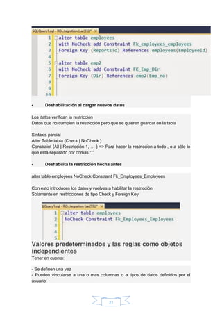 Manual de microsoft sql server full transact sql | PDF