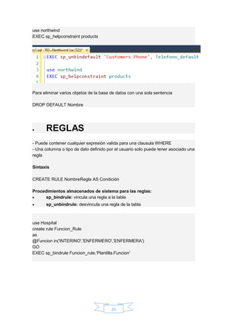 Manual de microsoft sql server full transact sql | PDF