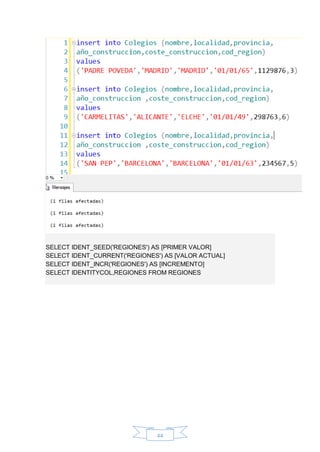 Manual de microsoft sql server full transact sql | PDF