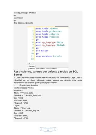 Manual de microsoft sql server full transact sql | PDF