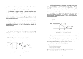 19
Como es bien sabido, si una estructura es muy redundante o hiperestática y
además presenta unos recursos plásticos importantes, el espectro de aceleraciones
puede ser reducido en gran medida por el factor de ductilidad, q.
Sin embargo, en el caso de los depósitos, la reducción por ductilidad debe
ser valorada con mucho cuidado y en caso de duda no considerar valores muy
superiores a la unidad. Además, y en todo caso, el programa considera un
coeficiente de reducción por ductilidad para el modo impulsivo (qi) y otro para el
modo convectivo (qc), de manera que no tienen por qué ser iguales. Más aún,
nosotros recomendamos, tal como lo hace el Eurocodigo 8, considerar el modo
convectivo sin ductilidad (qc = 1).
Los espectros de las normas, se han obtenido para el caso de un oscilador
con un 5% de amortiguamiento crítico. Si nuestro depósito fuera de hormigón
dicho valor parece razonable. En otro caso habría que introducir el porcentaje de
amortiguamiento, por ejemplo 2% en el caso de depósito de acero, con lo que se
amplificará el espectro.
El amortiguamiento anterior, que es el único que se solicita en la entrada de
datos, se refiere al amortiguamiento impulsivo.
El programa asume internamente, un amortiguamiento convectivo del
0,5%, cualquiera que sea el líquido que contenga el depósito. Esto último está
aceptado por todas las normas sismorresistentes consultadas.
Espectros de meseta de otras normas internacionales:
Figura 8a. Espectro de meseta definido por Ta, Tb, Tc , A0, Amax
20
Para que el programa pueda ser utilizado por usuarios que deseen utilizar
otras normativas distintas de las españolas anteriormente citadas, se ofrece la
posibilidad de considerar espectros de meseta análogos al definido por la norma
NCSP-07, definido por 4 tramos, pero donde los valores de la aceleración A0 y la de
la meseta Amax , así como los periodos de quiebro TA, TB, y TC son introducidos
libremente por el usuario. (Fig.8a)
Si se introduce Tc= 0, se impondrá que el espectro solo tiene 3 ramas (como
por ejemplo el de la norma NCSE-02). Si se introduce A0 = 0 se supondrá que la
meseta se prolonga hasta el eje de ordenadas tal como lo hacen algunas normas
sismorresistentes. (Fig.8b)
Figura 8b. Espectro de meseta cuando A0=0 ó A0=Amax
Fijarse que aquí la aceleración se introduce en unidades absolutas (m/seg2)
en lugar de relativas a g.
Además, en dicho espectro, se supone al definir Amax, que ya están
introducidos todos los factores (del lugar, importancia, ductilidad,
amortiguamiento, etc.) que pudieran amplificar o reducir el espectro.
Realmente el programa define a la vez 3 espectros:
• Espectro convectivo
• Espectro impulsivo horizontal
• Espectro impulsivo vertical.
Por lo tanto, solicita las aceleraciones de las 3 mesetas correspondientes, Acmax,
Aimax, y relación de aceleración vertical y horizontal.
 