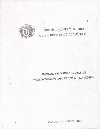 Manual de normas para la presentacion de trabajos UFT