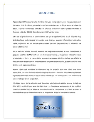 Manual de open office | PDF