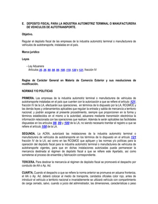 Manual de operacion aduanera