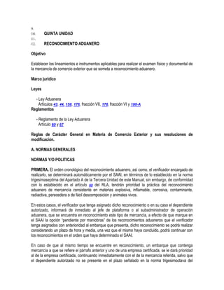 Manual de operacion aduanera