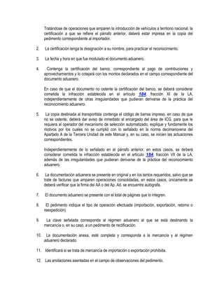 Manual de operacion aduanera