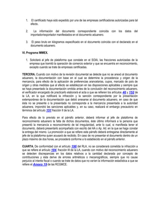 Manual de operacion aduanera