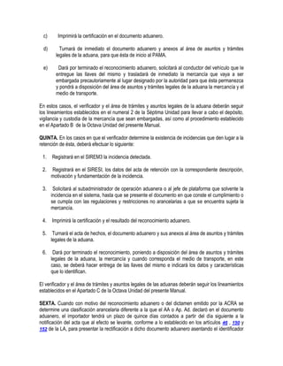 Manual de operacion aduanera