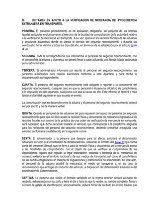 Manual de operacion aduanera