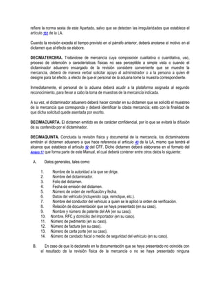 Manual de operacion aduanera