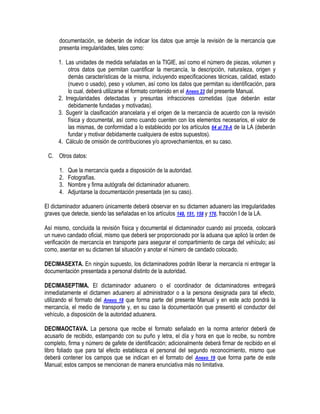 Manual de operacion aduanera