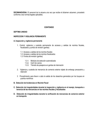 Manual de operacion aduanera