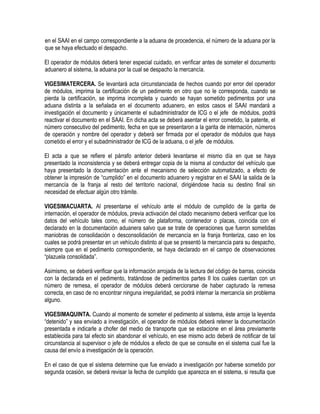 Manual de operacion aduanera