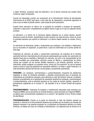 Manual de operacion aduanera