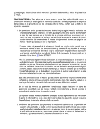 Manual de operacion aduanera