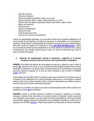 Manual de operacion aduanera