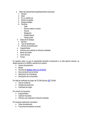 Manual de operacion aduanera