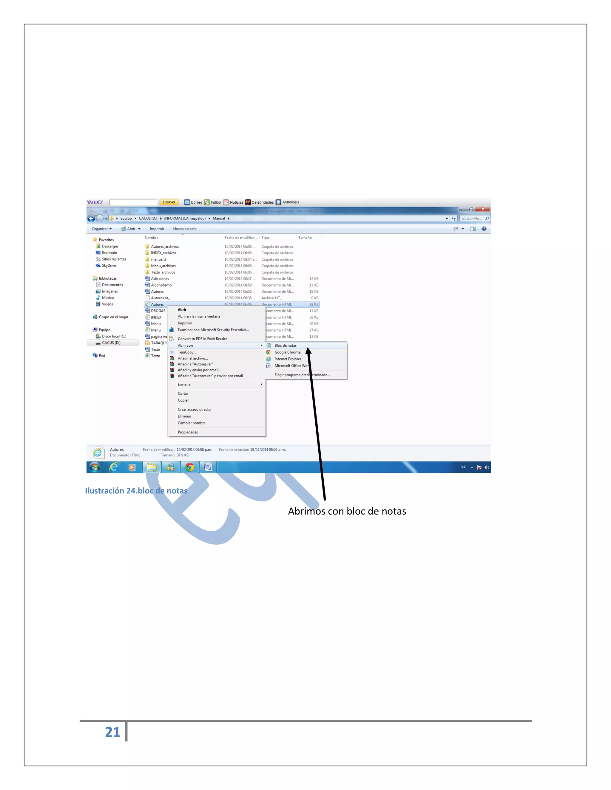 Ilustración 24.bloc de notas

Abrimos con bloc de notas

21

 