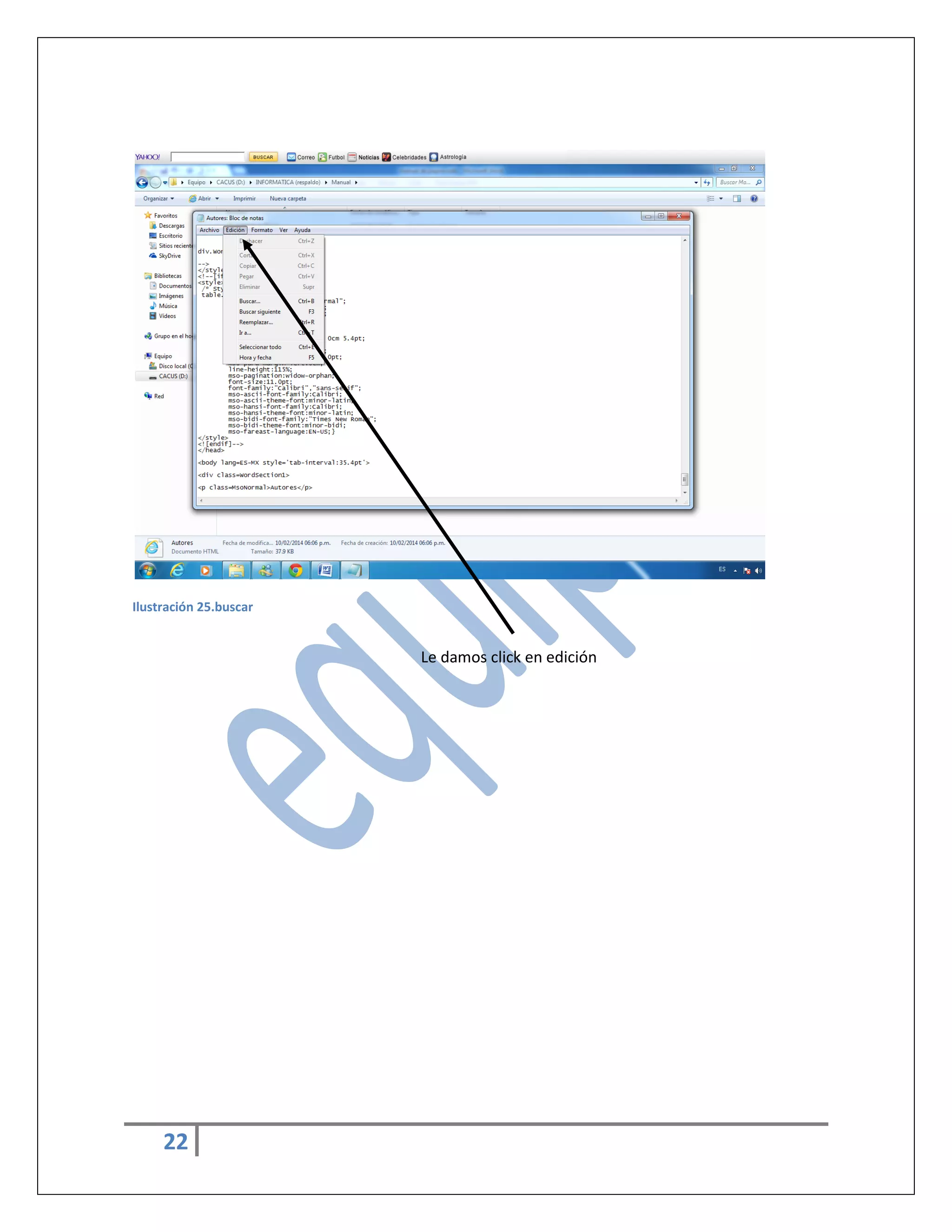 Ilustración 25.buscar

Le damos click en edición

22

 