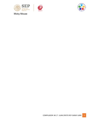 COMPILADOR: M.C.T. JUAN CRISTO REY GARAY LARA 9
Micky Mouse
 