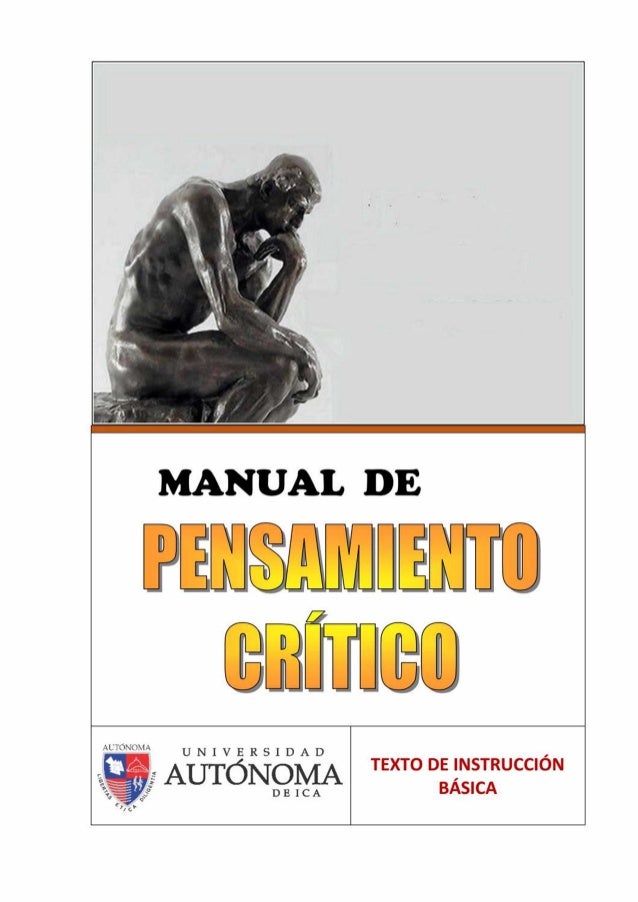 Manual De Pensamiento Critico