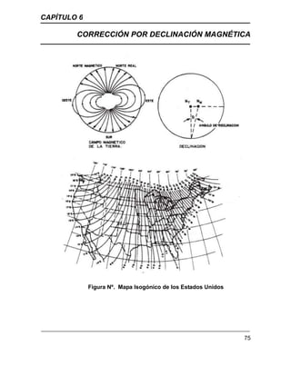 CAPÍTULO 6
CORRECCIÓN POR DECLINACIÓN MAGNÉTICA
75
Figura Nº. Mapa Isogónico de los Estados Unidos
 